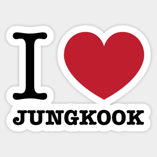 I love BTS Jungkook Morcaworks Sticker